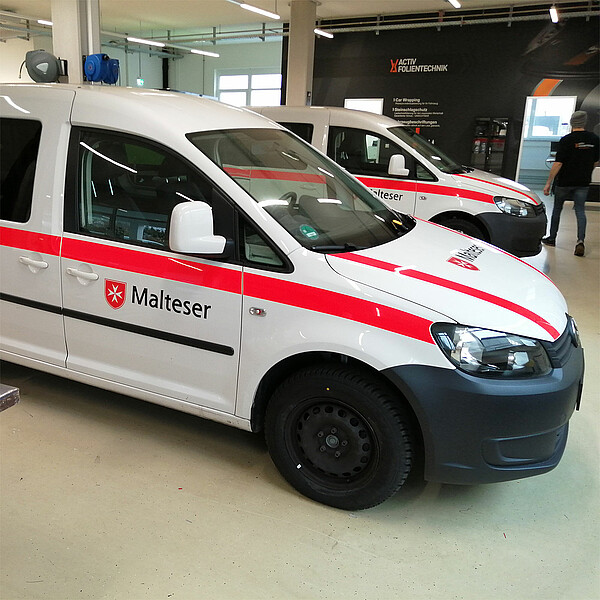 Flottenbeschriftung Malteser Hilfsdienst, Region Stuttgart.